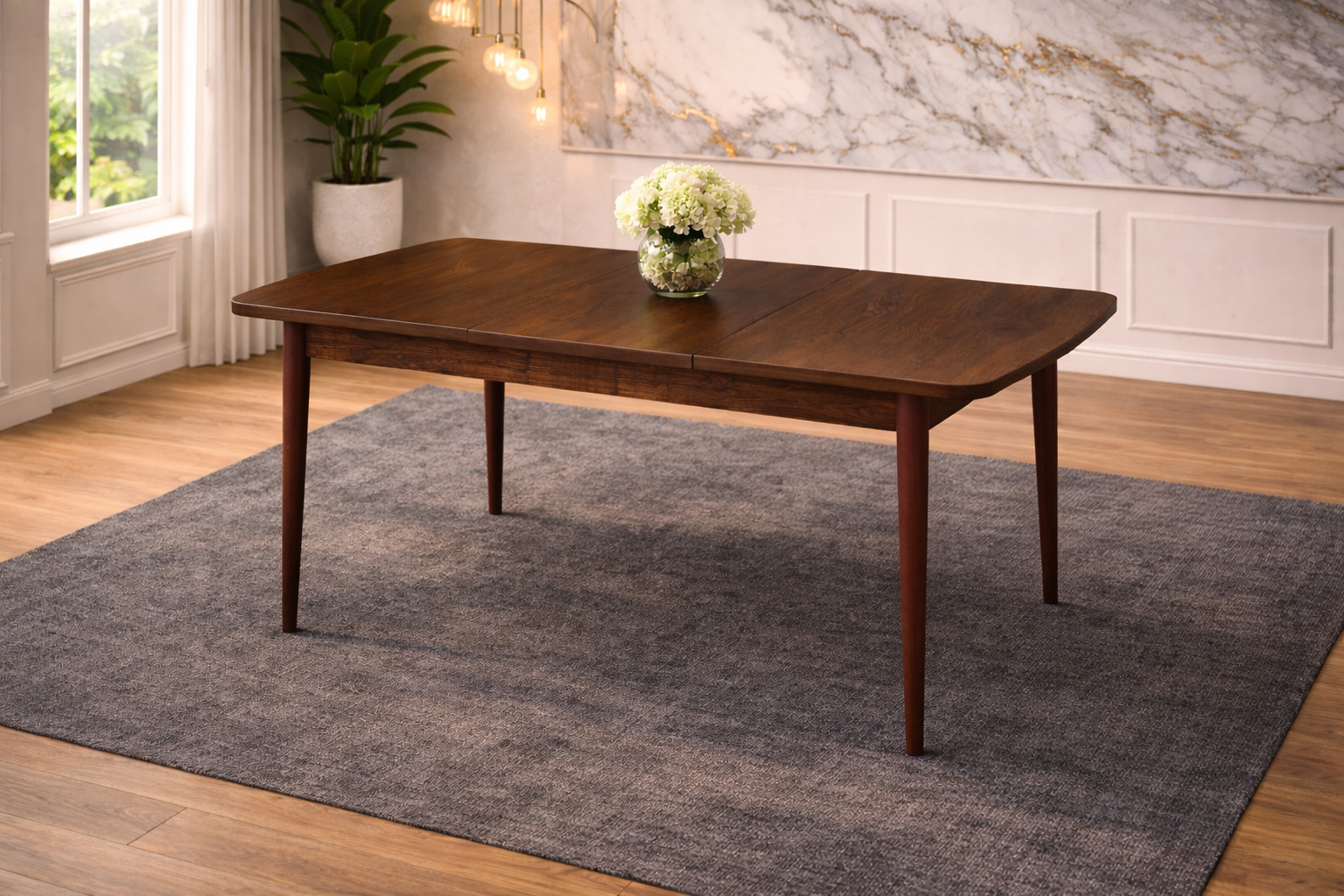 Τραπέζι Δείπνου Με Μηχανισμό Επιμήκυνσης, Uzi , 170/110/78 εκ. All4home